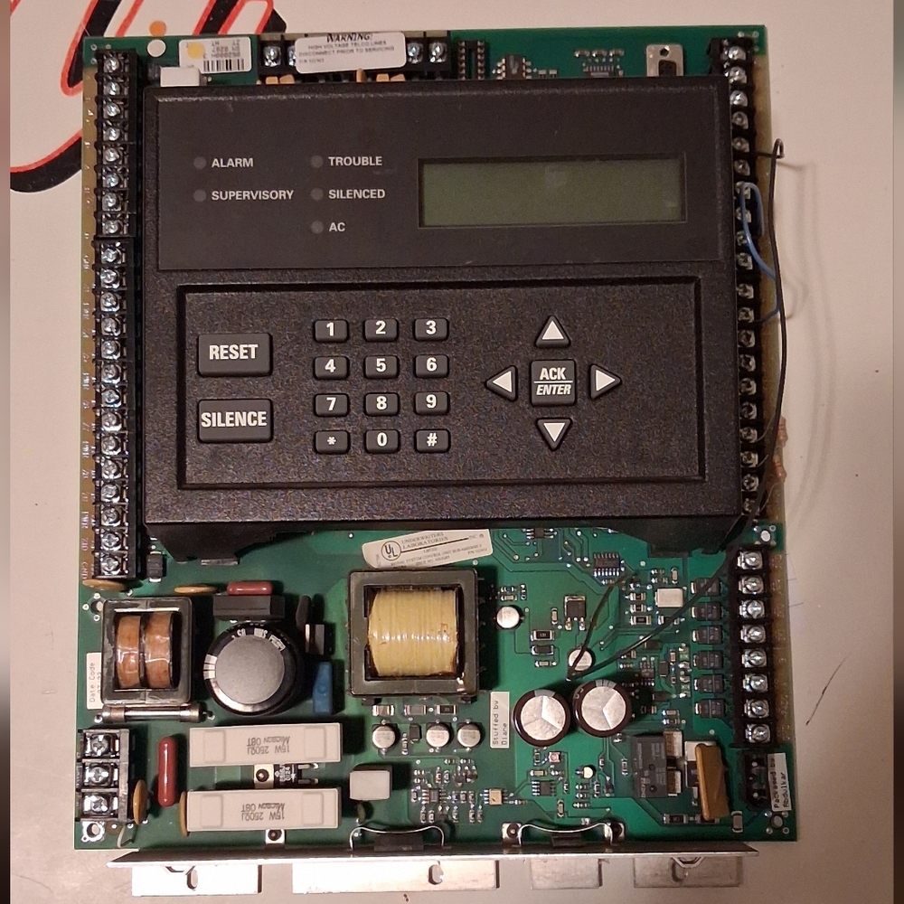 Fire Alarm Control Panel Circuit Board - Black/Green